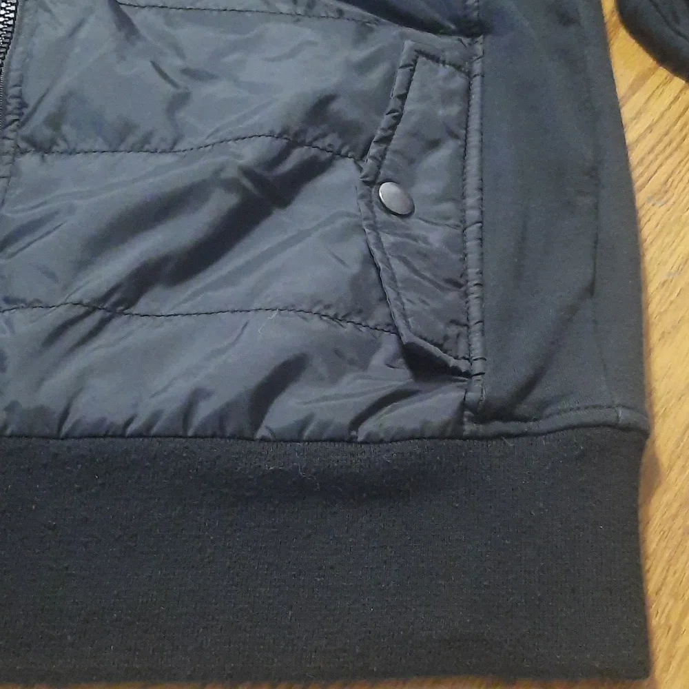 American Rag hooded jacket with nylon accents size large